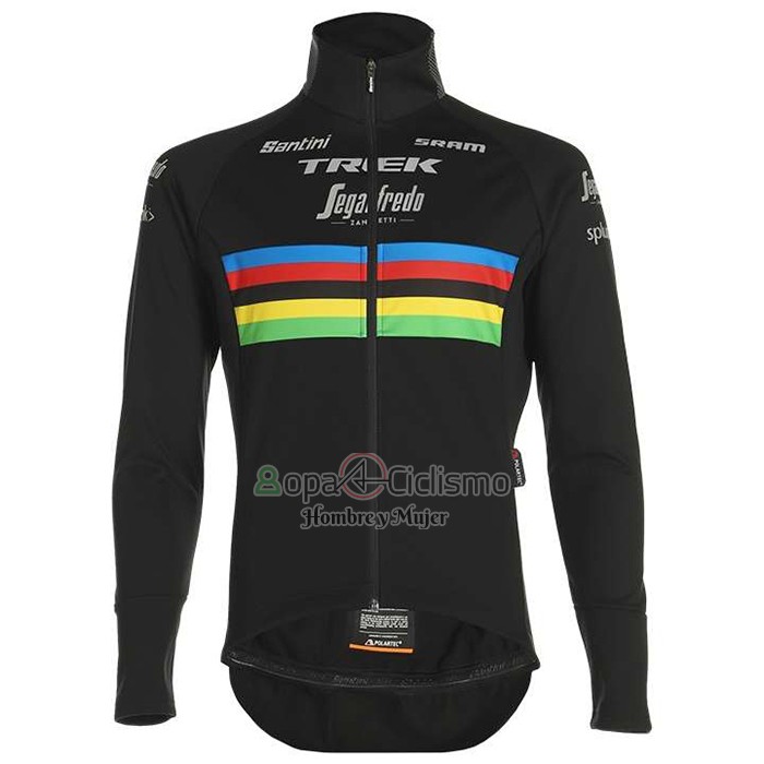 Uci Mondo Campione Trek Segafrojoo Ropa Ciclismo Culotte Largo 2020 Hombre Mangas Largas Negro